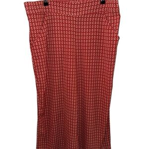 Max Studio Red Wide-leg Flowy Pants